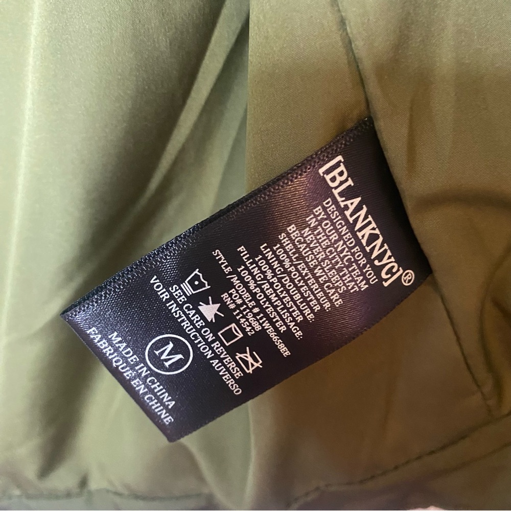 BLANKNYC Matcha Latte quilted nylon puffer vest Green - Picture 6 of 10